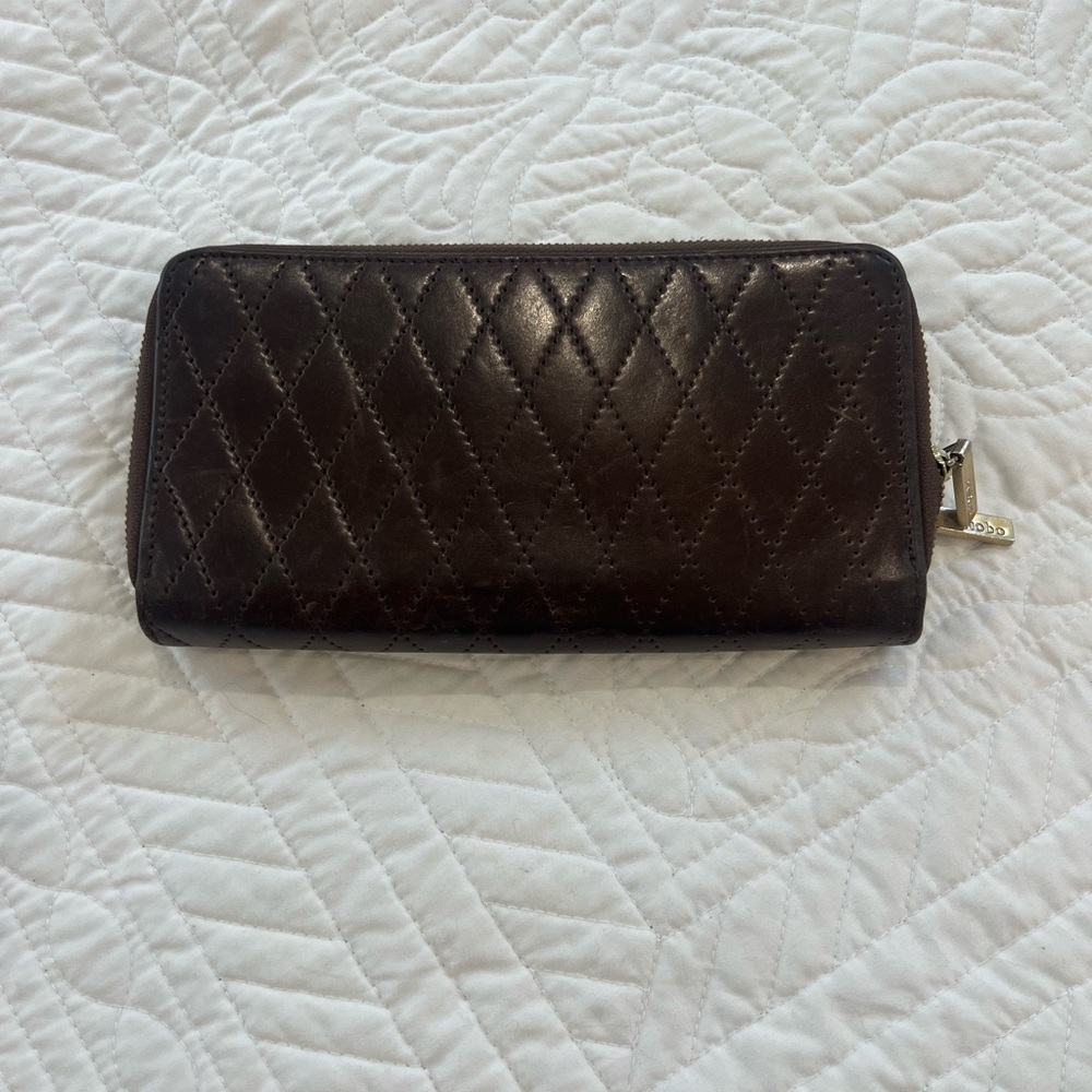 Hobo Brown Leather Wallet/Clutch